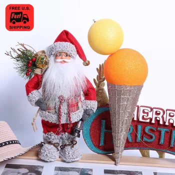 

Christmas Santa Claus Doll Funny Cute Tree Hanging Ornament Home Party Decor Toy Christmas Ornaments Ship from USA