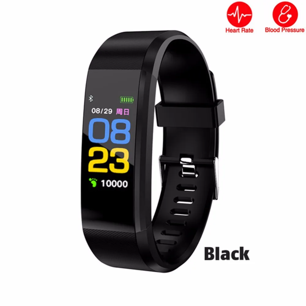 ID115 Plus Smart Wristbands Health Monitor Heart rate/Blood Pressure/Pedometer Bluetooth Waterproof Sports Bracelet Band PK M3