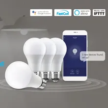 4-Pack BroadLink LB1 умный светодиодный лампочка с регулированием яркости лампы для умного дома светильник работает с Alexa и Google home