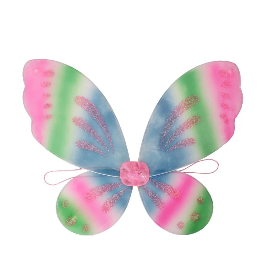 Candy Fairy Costumes Princess Girls Rainbow Tutu Dress Wing Set Kids Pixie Cosplay Halloween Dress Clothing Performing Dresses (3)