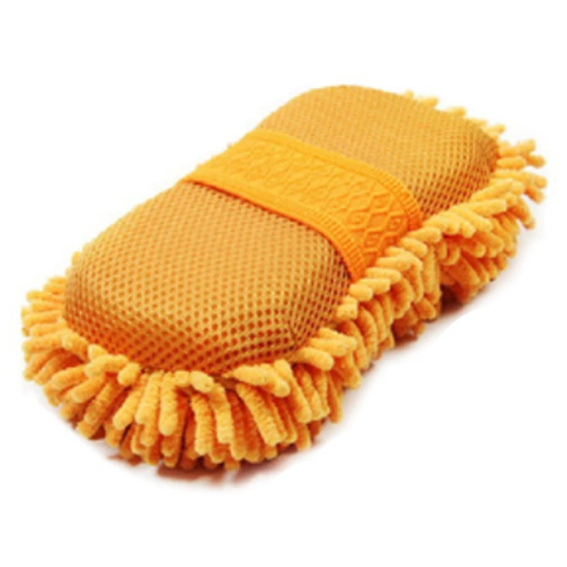 

Random color Car Wash Gloves Cleaning Sponge Auto Chenille Accessories Car Body Windshield Window Cleaning Tools