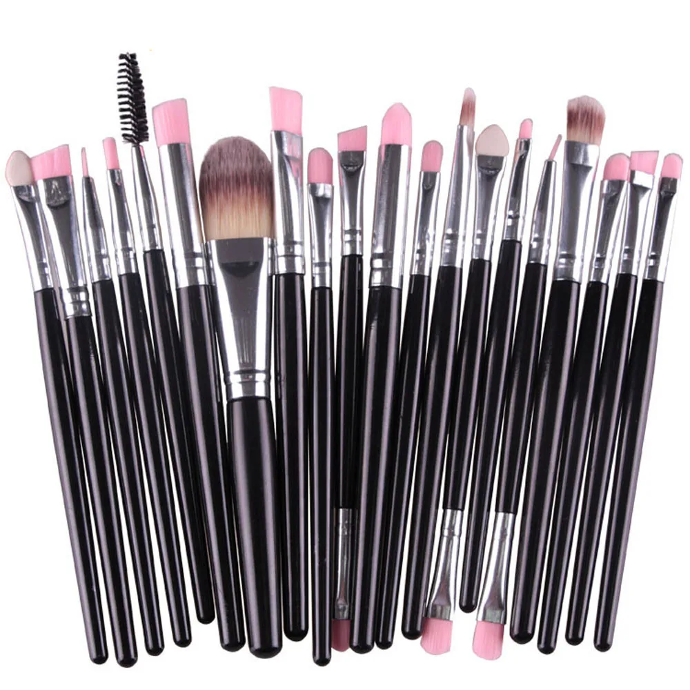 

20Pcs Professional Makeup Brushes Set Powder Foundation Eyeshadow Make Up Brushes Cosmetics Soft Synthetic Hair #H