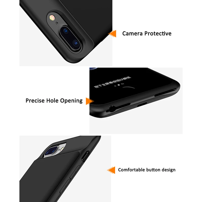 JAVY портативное зарядное устройство для iPhone 6, 6 S, 7, 8 Plus, чехол для зарядного устройства для iPhone X, S, ультра тонкая зарядка, power ban