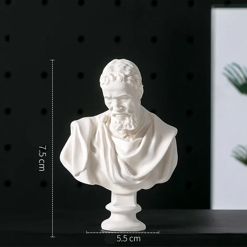 Нордическая маленькая статуя из смолы микеланжело Buonarroti Laocoon головные портреты скульптура ТВ кабинет ремесло X3242