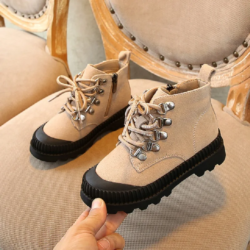 

Children's boots 2019 winter new children's shoes wholesale Korean version boys Baotou anti boot short boots girls casual shoes