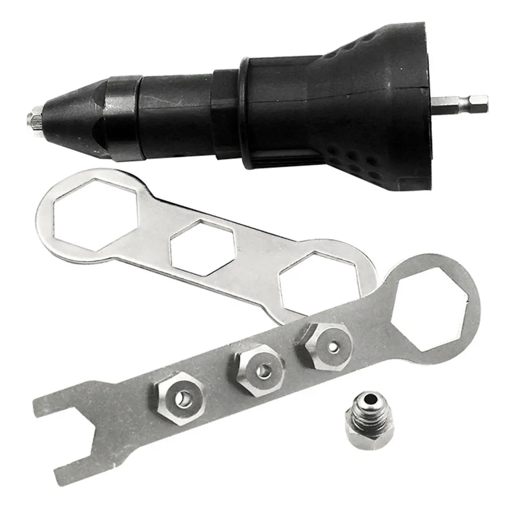 

Professional Electric Rivet Nut Gun Adaptor Insert Cordless Power Drill Tool Kit