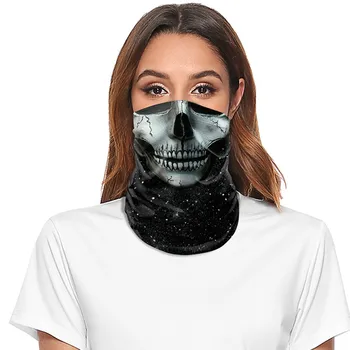 

Multi-functional eight Color Skull Bandana Helmet Camping Halloween Neck Face Mask Paintball Ski Sport Headband Hiking Scarves