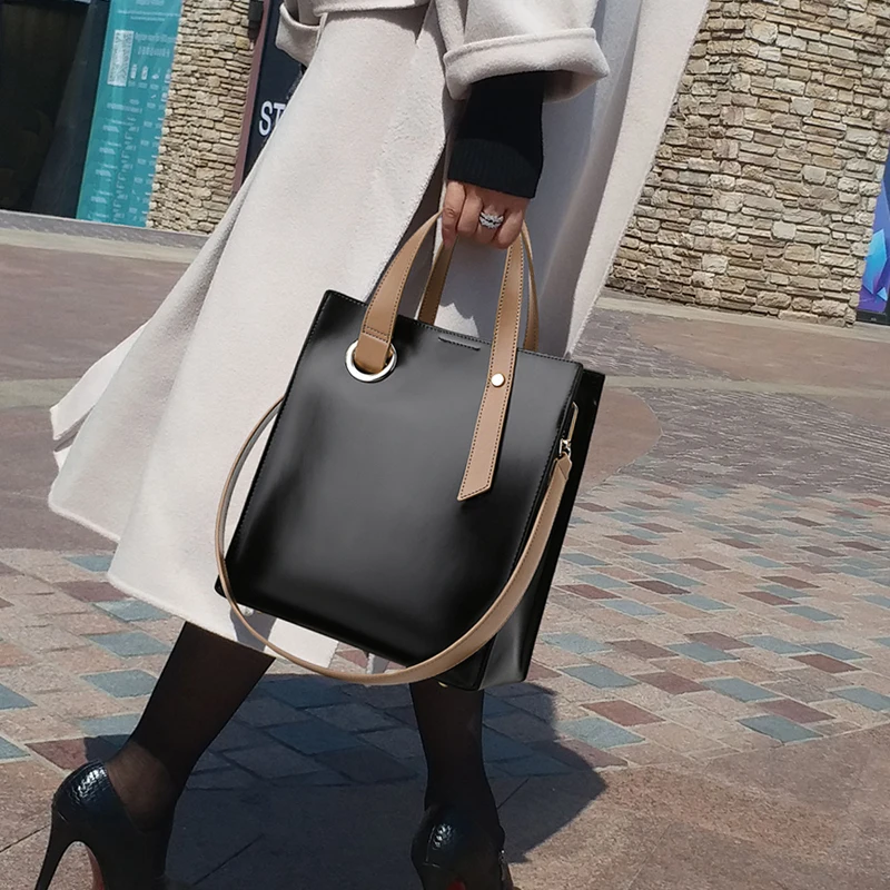 Luxury Large Capasity Leather Bag for Women Handbags Ladies Crossbody Bags top-handle Shoulder Bags Female Big Tote Sac A Main