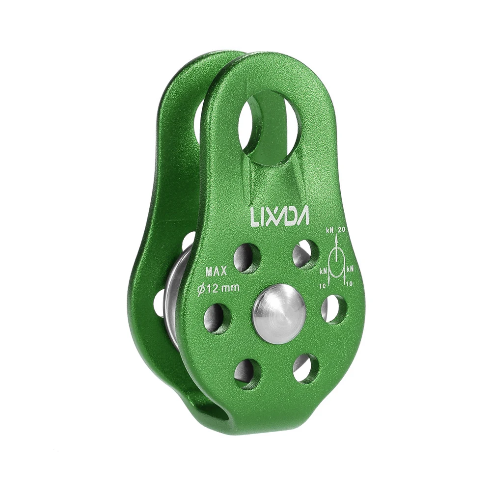 20KN Rock Climbing Pulley Fixed Sideplate Campers Haven