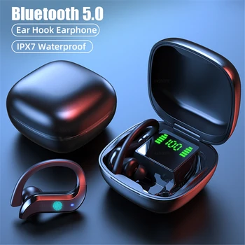 

BYKRSEN TWS Bluetooth 5.0 Earphones Wireless Headphones Waterproof Sport Ear Hook Bass Earbuds With Mic Headset For iOS Android