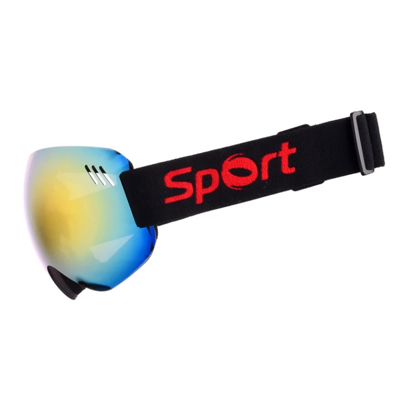 Унисекс лыжные очки для лыж и сноуборда анти-туман УФ Защита сферические линзы бескаркасные снежные спортивные очки для мужчин и женщин крутые