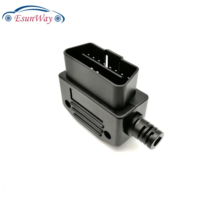 50 шт./лот! J1962F OBD2 16Pin мужской разъем OBD II кабель для диагностики автомобилей адаптер DIY оболочки