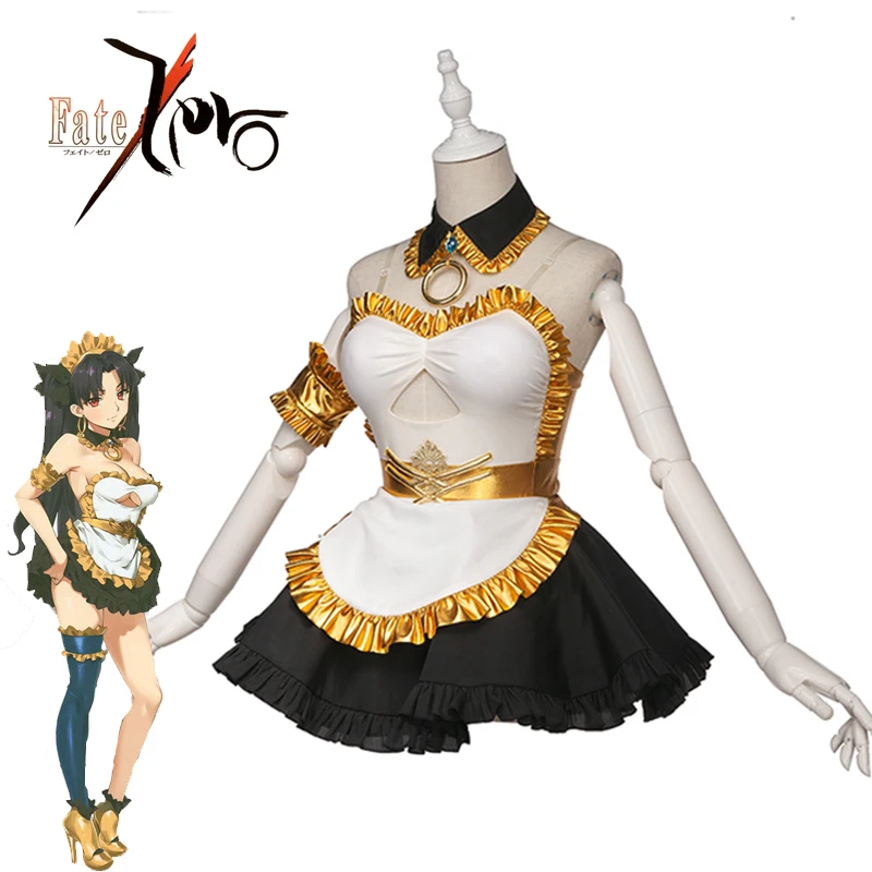 SYD аниме FGO игра иштарь косплей костюм горничной униформа для женщин девочек