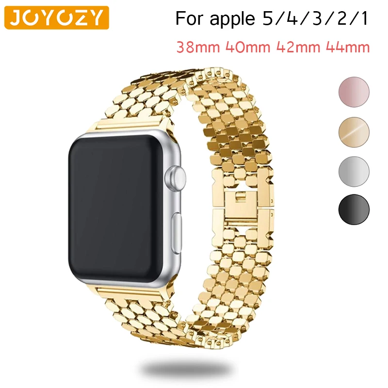 Joyozy Личность Мода для apple watch series 5/4/3/2/1 металлический ремешок из нержавеющей стали