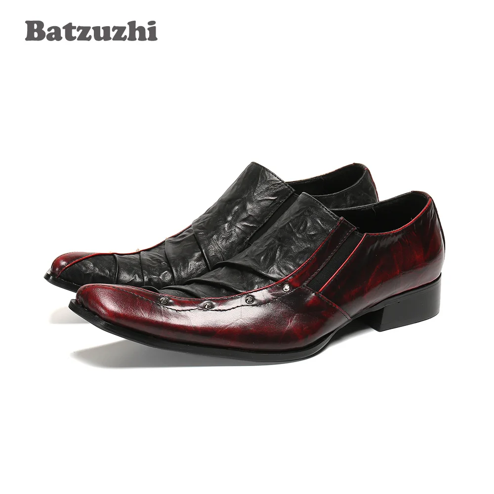 

Batzuzhi Fashion Men Dress Shoes Leather Slip-on Soft Leather Men's Leather Dress Shoes Business, Party & Wedding Shoes Male!