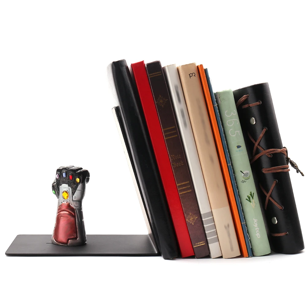 Дропшиппинг Марвел Мстители нержавеющая сталь Bookrack книжная полка подставки для книг подарки танос Бесконечность перчатки подарок для мальчика ювелирные изделия