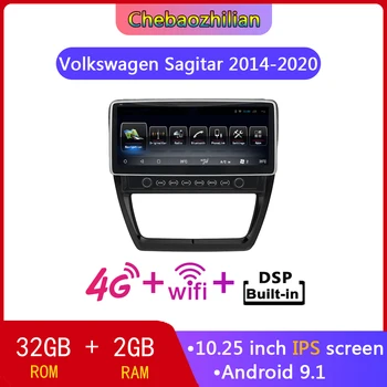 

Android 9.1 HD 10.25 inch IPS screen For Volkswagen Sagitar 2014-2020 Car DVD Radio GPS Navigation multimedia Player