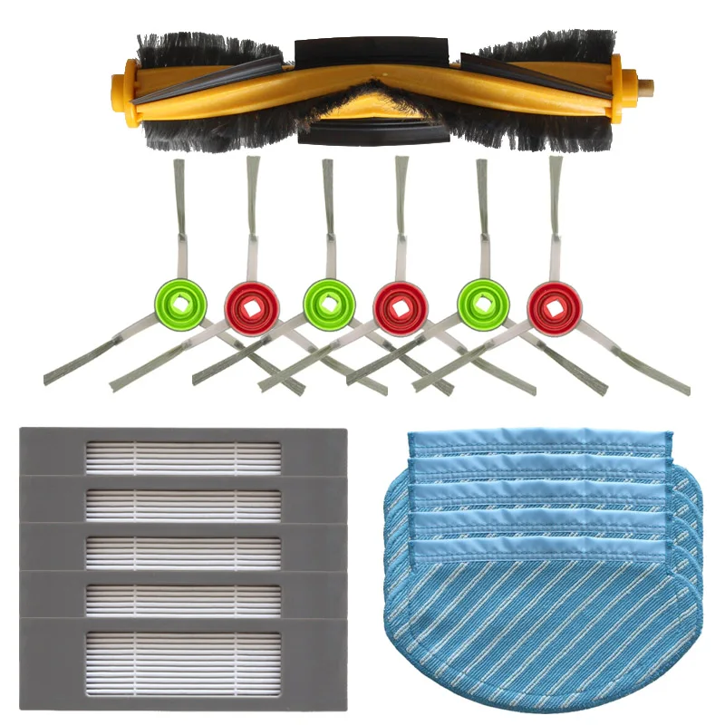 New Main Brush Side Side Brush Hepa Cleaning Cloth For Ecovacs Deebot