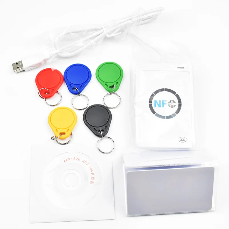 NFC считыватель ACR122u 13 56 МГц записывающее RFID устройство дубликатор + 5 UID карт тегов