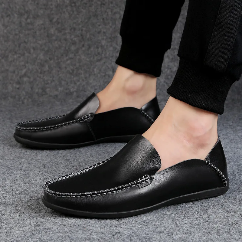 

2018 New Style Spring And Autumn Large Size Men's Moccosins City Trend Casual Shoes Foot Covering Breathable MEN'S SHOES