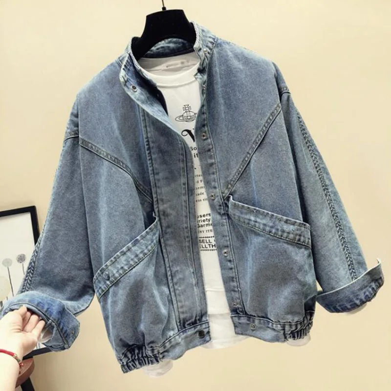 denim bomber jacket womens