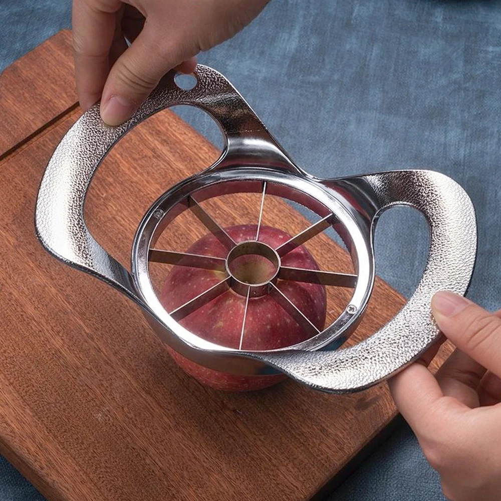 Apple Cutter Zinc Alloy Anti-slipping handle Fruit Slicer Corer Pear Melon Divider Kitchen Tool for Home