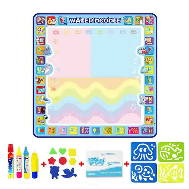 

Water Writing Graffiti Painting Canvas Cartoon Child Education Drawing Carpet Mats Toy for Children Colorful Magic