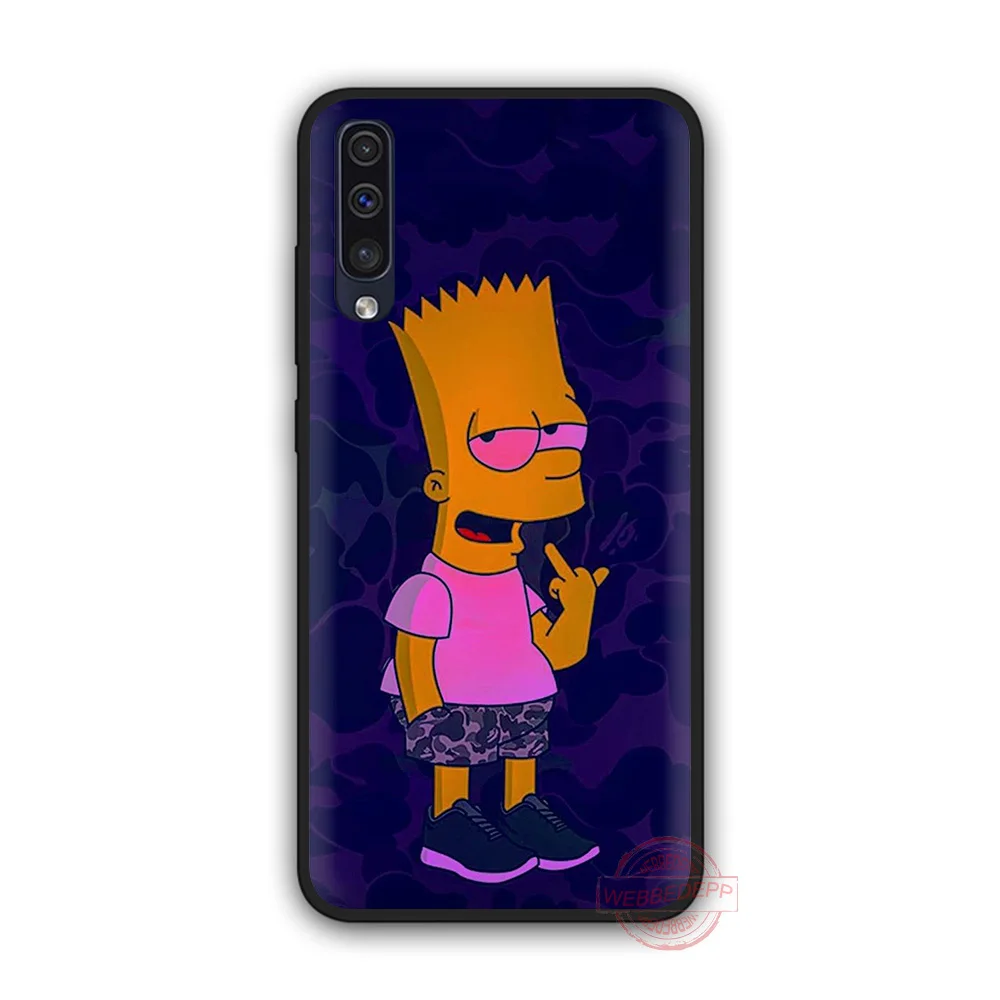 1 WEBBEDEPP Симпсон мягкий чехол для samsung A3 для детей 5, 6, 7, 8, 9, J6 A10 A20 A30 A40 A50 A60 A70 S M10 M20 M30 M40 - Цвет: 1