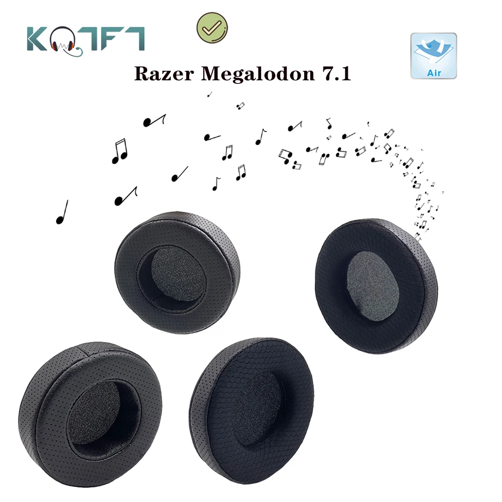 Дышащие стильные кожаные сменные амбушюры KQTFT для наушников Razer Megalodon 7 1 детали