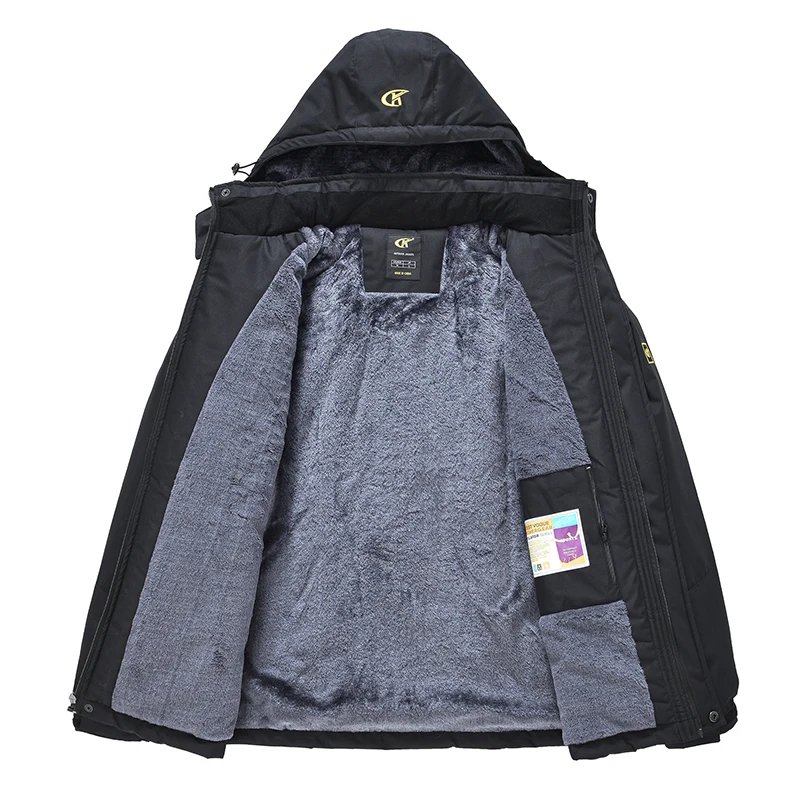 Wasserdichte Ski-Snowboard-Jacke für Herren, Winter, winddicht, Schnee, dicke Jacke, Mantel mit Innenbrusttaschen für Outdoor-Camping-Ski – Detail 29