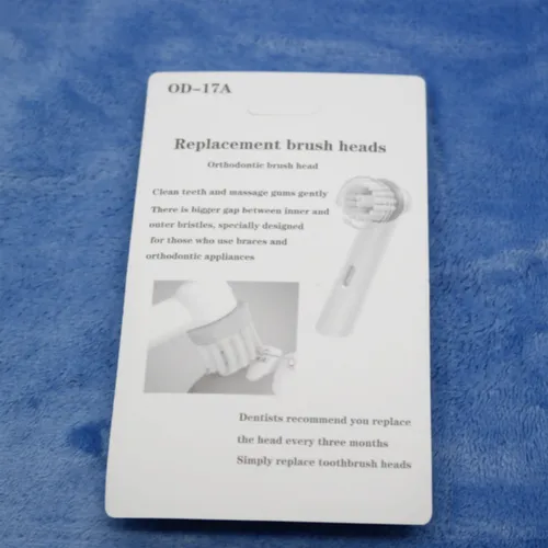 구강 B OD-17A 전동 칫솔 헤드 교체, 전문 치료, 교정 교정기, 치아 청소 도구, 4 개/세트 5