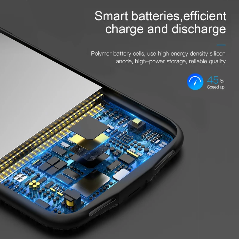 Baseus 3500 мАч чехол для зарядного устройства для iPhone X 10 внешний аккумулятор чехол для зарядки портативный внешний аккумулятор задняя крышка для iPhone X