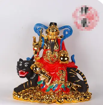 

Copper Statue The 12 inch statue of Zhao Gongming, the God of wealth and martial arts