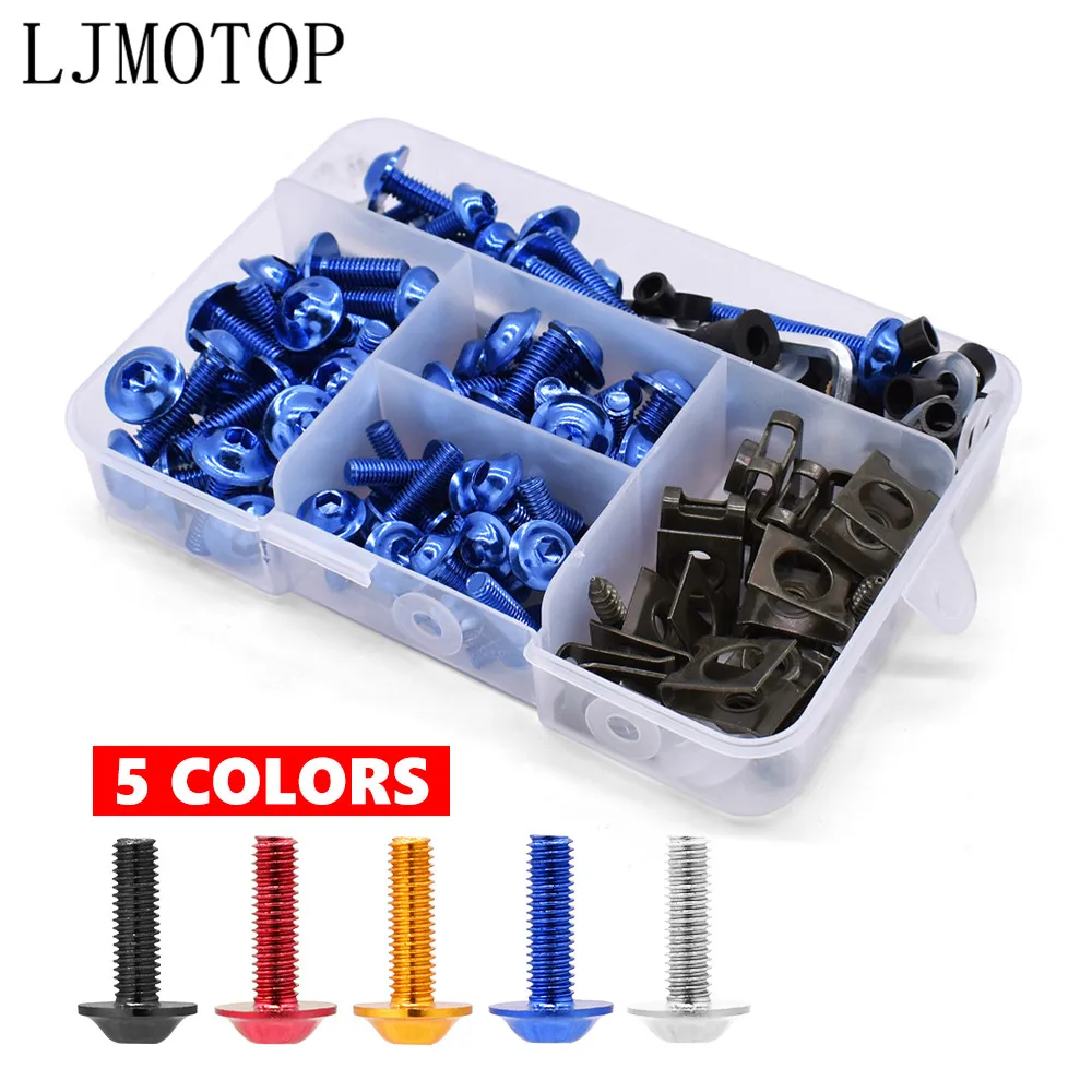 6mm Fairing Clips & Rivets For Honda VFR Motorcycles - Black Replacement Fasteners