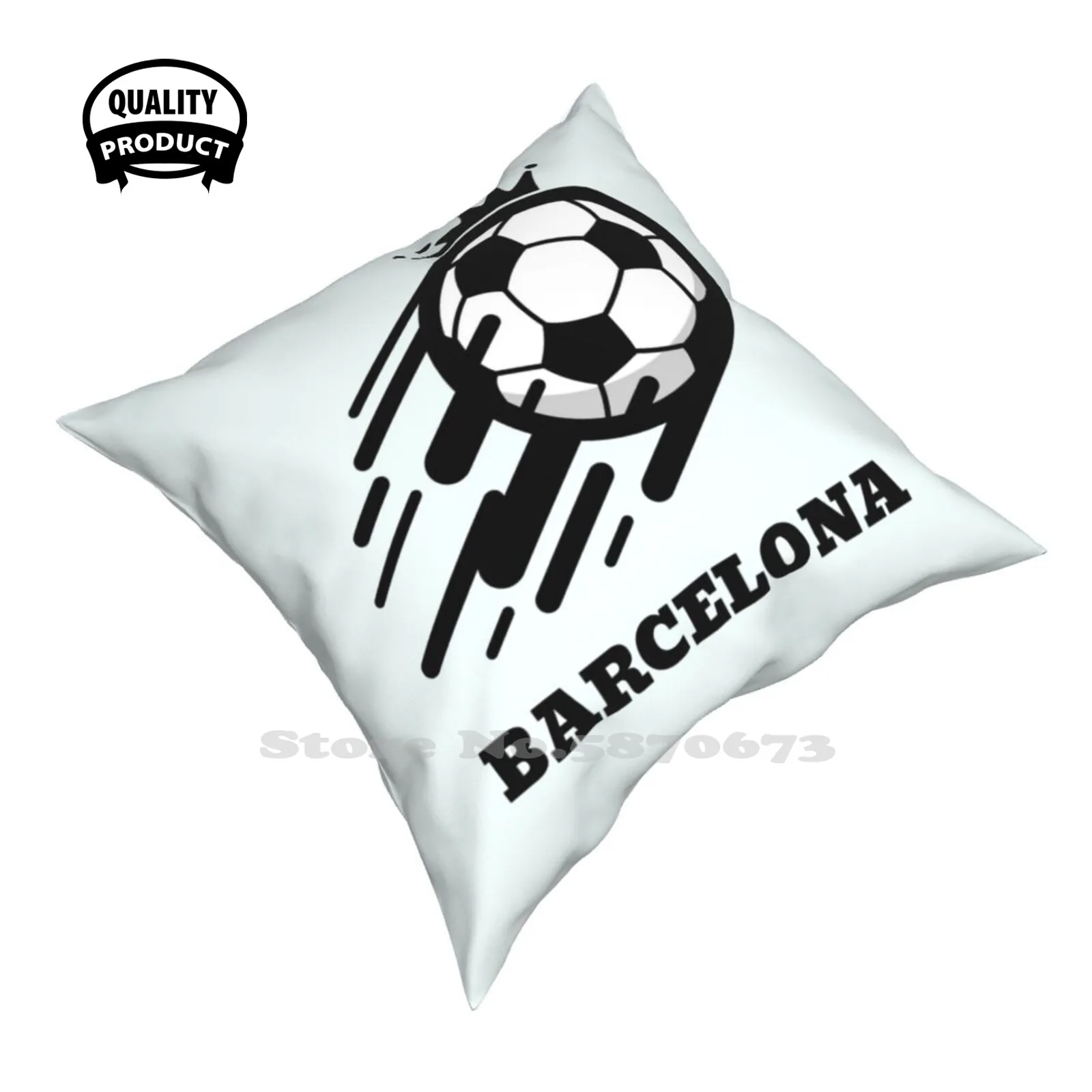 Fans Club Design Fashion Sofa Throw Pillow Cover Federa Spagna Soccer Travel City Europe Football Messi Spanish Barca G Arc