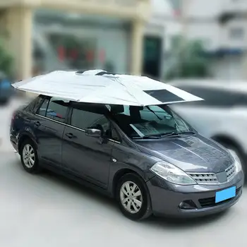 

360x220cm Car Top Roof Umbrella Sunshade Tent Roof Cover Anti-UV Hot Protection Outdoor Protector Sun Shade Summer