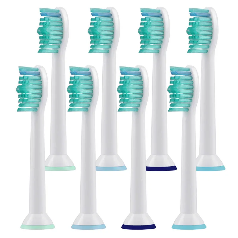 

8pcs HX6014 Generic Electric sonic Replacement brush heads Fits For philips sonicare toothbrush heads Soft Bristles proresults