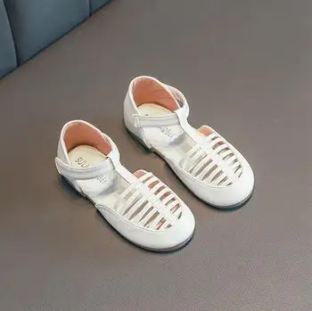 

2020 New Fashion Leather Toddler Small Big Kids Boys Hollow Sandals Girls Children Beach Shoes 1 2 3 4 5 6 7 8 9 10 11 12 Years
