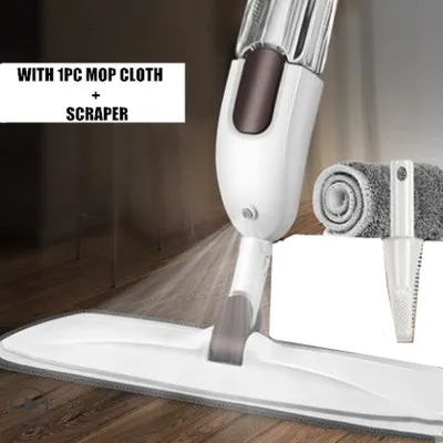 1pc mop cloth Спрей-Швабра вращающийся жесткий пол для домашнего уборки грязный волшебный тампон для рук бесконтактная швабры из микрофибры - Цвет: 1pc mop cloth