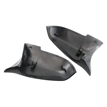 

Protector Rearview Mirror Cover Side 1 Pair For BMW F10 F11 LCI 2014-2016 Carbon Fiber Black ABS plastic Exterior