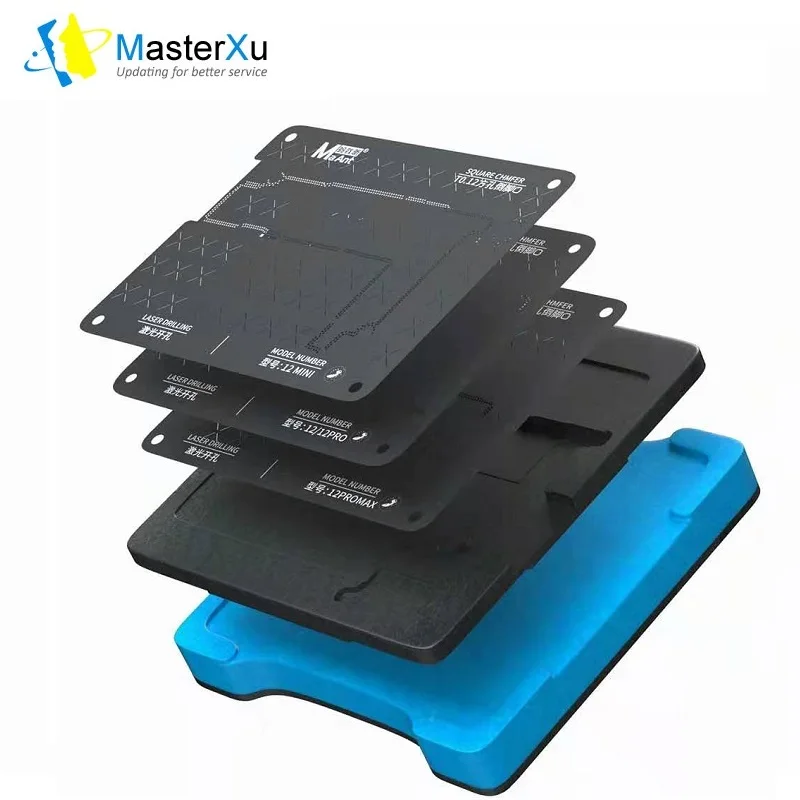 MaAnt для 12/12Pro/12ProMax/12mini 4 в 1 средний слой процессора реболлинговый трафарет
