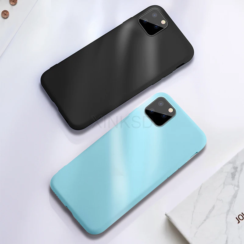 Жидкий силиконовый чехол для iPhone 11 Pro MAX 6S 6 Ультратонкий Мягкий чехол для iPhone 7 8 Plus X XR XS MAX чехол для телефона X чехол s