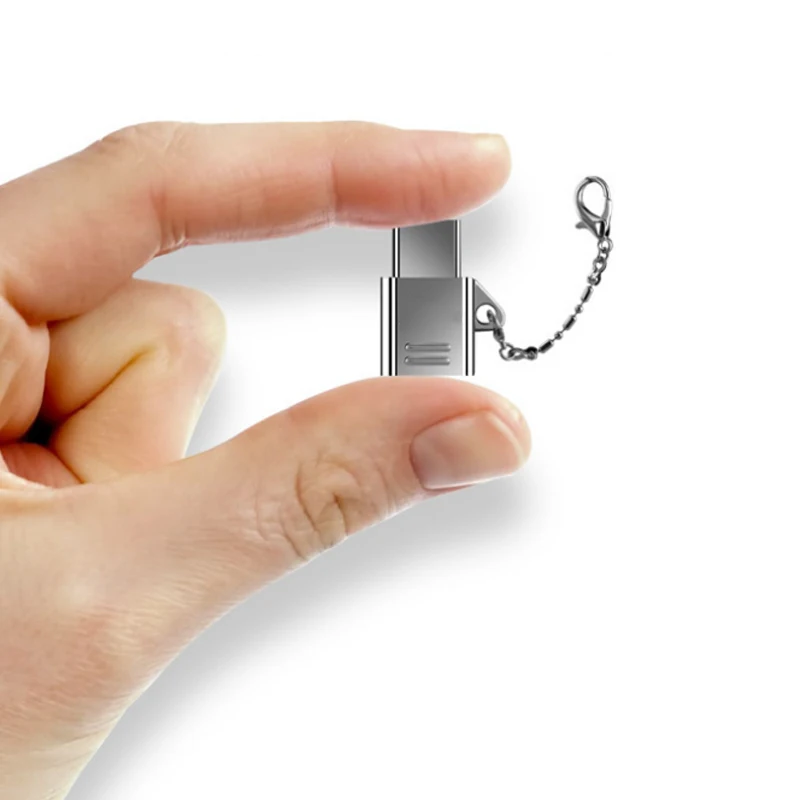 Адаптер type C Micro USB в USB-C конвертер с брелком для samsung htc MacBook GV99