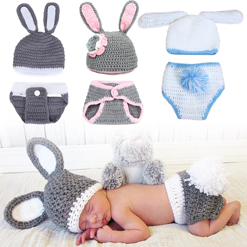 Accesorios de fotografía recién nacido gorro para niñas y niños, gorro de punto de ganchillo, disfraz, ropa para recién nacido, accesorios para bebés