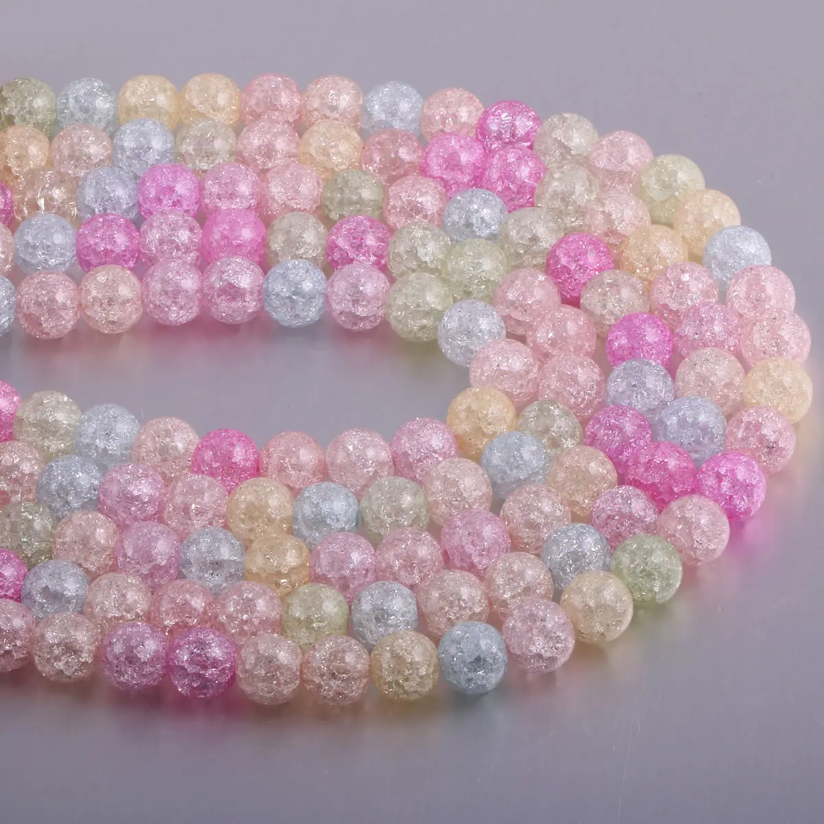 White popcorn stones Round Beads 4 6 8 10 12mm Charm New Natural Beads