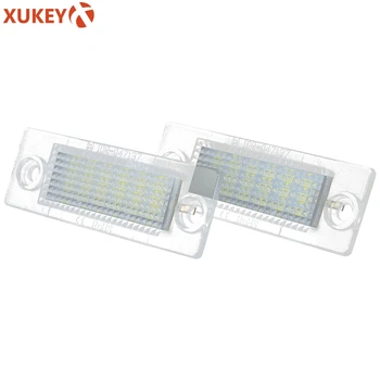 

2pcs 18-LED Car License Number Plate Light Tail Lamp Xenon White For VW Caddy T5 Passat Golf Touran Jetta For Skoda Superb