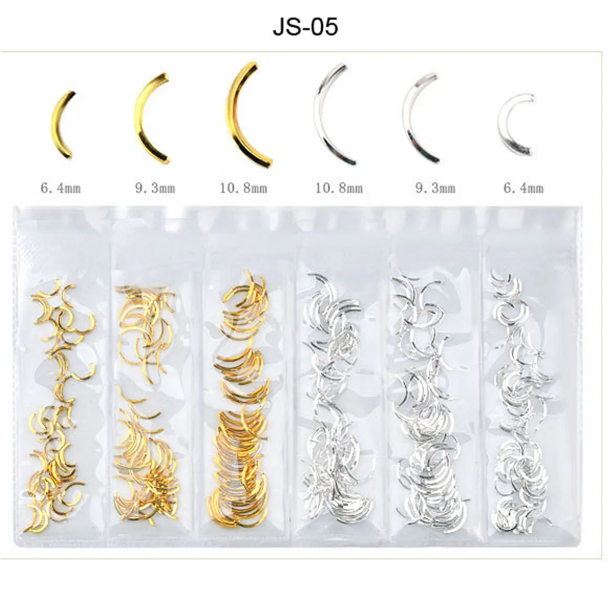 Металлическая Рамка аксессуары для ногтей шпильки оболочки звезда рыба раковины полые формы 3D украшения для ногтей для ремесла самодельные Украшения для ногтей макияж - Цвет: JS-05