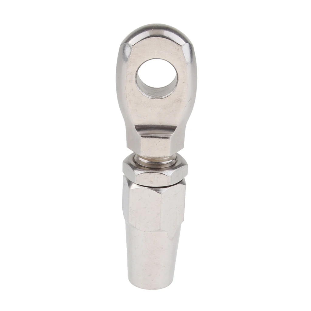316 Marine Grade Stainless Steel Swageless Eye Terminal For 8mm Wire Rope