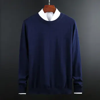 

New Fashion Brand Solid Color Sweater Mens Pullover Slim Fit Jumpers Knitting Patterns Autumn Korean Style Casual Clothing Men