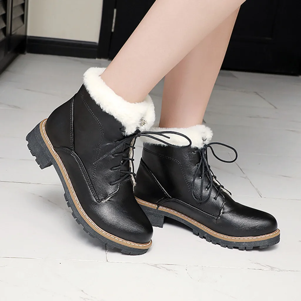 Zapatos de mujer; модные однотонные ботинки на шнуровке с круглым носком; винтажные женские ботинки на не сужающемся книзу массивном каблуке; белые... Zapatos de mujer; модные однотонные ботинки на шнуровке с круглым носком; винтажные женские ботинки на не сужающемся книзу массивном каблуке; белые...